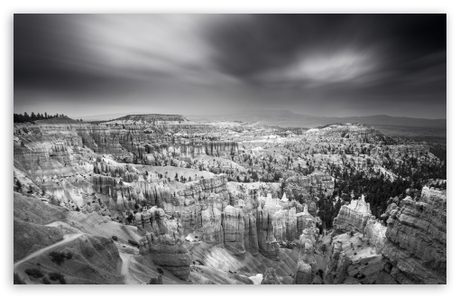 Travel, Bryce Canyon, Landscape, Black and White, United States, Utah UltraHD Wallpaper for UHD 16:9 ; HD 16:9 ; UltraWide 21:9 24:10 32:9 32:10 ; Widescreen 16:10 5:3 ; Fullscreen 4:3 5:4 3:2 ; Tablet 1:1 ; Mobile 9:16 9:19.5 9:20 9:21 9:22 10:16 2:3 3:5 3:4 ; Dual 16:10 5:3 16:9 4:3 5:4 3:2 ; Triple 16:10 5:3 16:9 4:3 5:4 3:2 ;