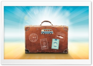 Travel Suitcase Ultra HD Wallpaper for 4K UHD Widescreen desktop, tablet & smartphone