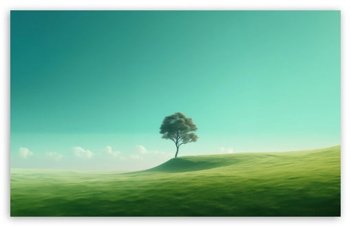 Tree in the Middle of a Field UltraHD Wallpaper for HD 16:9 ; UltraWide 21:9 ; Widescreen 16:10 5:3 ; Fullscreen 4:3 5:4 3:2 ; Tablet 1:1 ; Mobile 9:16 10:16 2:3 3:5 3:4 ;