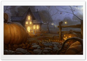 Trick or treating Halloween Autumn Fall Ultra HD Wallpaper for 4K UHD Widescreen desktop, tablet & smartphone