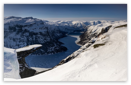 Trolltunga, Rock Formation, Norway, Hiking, Adventure, Scenic, Breathtaking Views, Fjords UltraHD Wallpaper for UHD 16:9 ; HD 16:9 ; UltraWide 21:9 24:10 ; Widescreen 16:10 5:3 ; Dual 5:4 ;