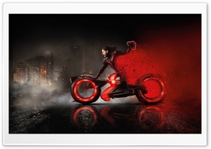 Tron Ares Lightcycle Bike 4K UHD Wallpaper for Widescreen and UltraWide Desktop, UltraHD TV, Smartphone, Tablet
