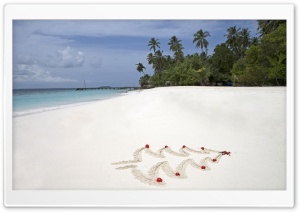 Tropical Christmas Maldives Islands Bandos Island Ultra HD Wallpaper for 4K UHD Widescreen desktop, tablet & smartphone