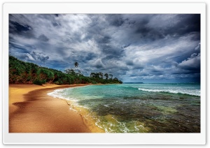 Tropical Coast With Beautiful Beach Ultra HD Wallpaper for 4K UHD Widescreen desktop, tablet & smartphone