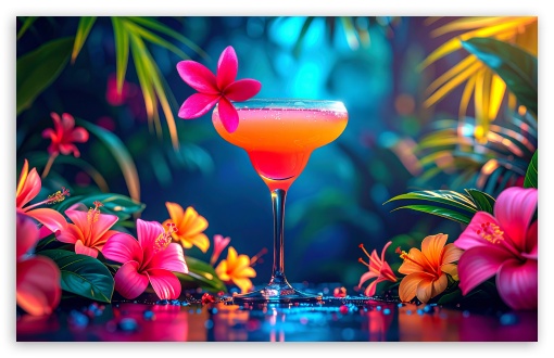 Tropical, Cocktail, Aesthetic, Summer, Relaxation UltraHD Wallpaper for UHD 16:9 ; HD 16:9 ; UltraWide 21:9 24:10 ; Widescreen 16:10 5:3 ; Fullscreen 4:3 5:4 3:2 ; Tablet 1:1 ; Mobile 9:16 10:16 2:3 3:5 3:4 ; Dual 5:4 ;