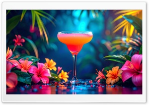 Tropical, Cocktail, Aesthetic, Summer, Relaxation V2 4K UHD Wallpaper for Widescreen and UltraWide Desktop, UltraHD TV, Smartphone, Tablet