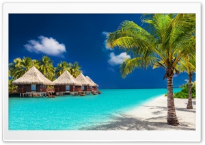 Tropical Escape Sun, Sand and Serenity 4K UHD Wallpaper for Widescreen and UltraWide Desktop, UltraHD TV, Smartphone, Tablet