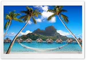 Tropical Islands With Mountains Ultra HD Wallpaper for 4K UHD Widescreen desktop, tablet & smartphone