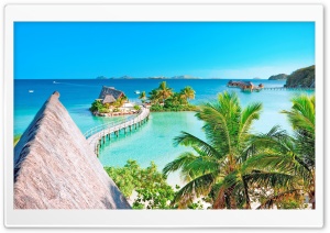 Tropical Resort Panorama Ultra HD Wallpaper for 4K UHD Widescreen desktop, tablet & smartphone