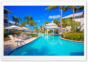 Tropical Resort Pool Ultra HD Wallpaper for 4K UHD Widescreen desktop, tablet & smartphone