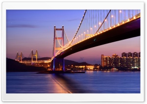 Tsing Ma Bridge Hong Kong Ultra HD Wallpaper for 4K UHD Widescreen desktop, tablet & smartphone