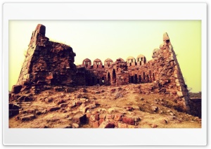 Tuglaqabad fort 01 4K UHD Wallpaper for Widescreen and UltraWide Desktop, UltraHD TV, Smartphone, Tablet