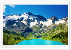 Turquoise Mountain Lake Ultra HD Wallpaper for 4K UHD Widescreen desktop, tablet & smartphone
