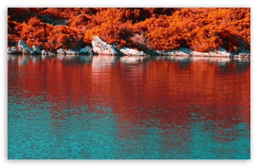 Turquoise Water and Orange Hillside with White Rocks 4K UHD Wallpaper for Widescreen and UltraWide Desktop, UltraHD TV, Smartphone, Tablet Turquoise Water and Orange Hillside with White Rocks UltraHD Wallpaper for HD 16:9 ; UltraWide 21:9 24:10 ; Widescreen 16:10 5:3 ; Fullscreen 4:3 5:4 3:2 ; Tablet 1:1 ; Mobile 9:16 9:19.5 9:20 10:16 2:3 3:5 3:4 ;