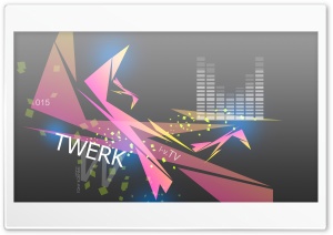 Twerk Music SC Fifteen Abstract eQ Words 2015 design by Tony Kokhan Ultra HD Wallpaper for 4K UHD Widescreen desktop, tablet & smartphone