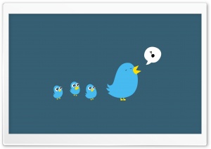 Twitter Birds Singing Ultra HD Wallpaper for 4K UHD Widescreen desktop, tablet & smartphone