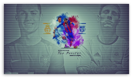 Two Monster UltraHD Wallpaper for HD 16:9 ;