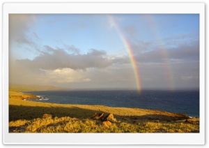 Two Rainbows In Maui, Hawaii Ultra HD Wallpaper for 4K UHD Widescreen desktop, tablet & smartphone