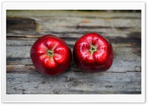 Two Red Apples Ultra HD Wallpaper for 4K UHD Widescreen desktop, tablet & smartphone