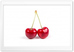 Two Red Cherries Ultra HD Wallpaper for 4K UHD Widescreen desktop, tablet & smartphone
