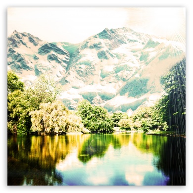 Two Seasons in one picture UltraHD Wallpaper for Tablet 1:1 ;