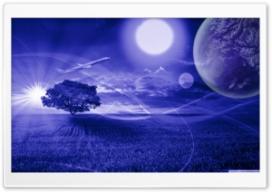 Two suns Fantasy Mohamed Banane Ultra HD Wallpaper for 4K UHD Widescreen desktop, tablet & smartphone