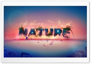 Typography of  Nature Ultra HD Wallpaper for 4K UHD Widescreen desktop, tablet & smartphone