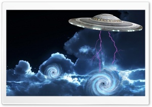 Ufo sighting 4K UHD Wallpaper for Widescreen and UltraWide Desktop, UltraHD TV, Smartphone, Tablet