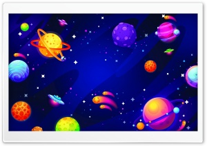 UFOs, Planets Ultra HD Wallpaper for 4K UHD Widescreen desktop, tablet & smartphone