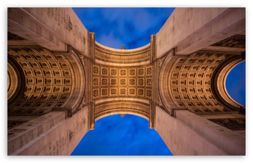 Under the Arc de Triomphe, Paris UltraHD Wallpaper for UHD 16:9 ; HD 16:9 ; UltraWide 21:9 24:10 ; Widescreen 16:10 5:3 ; Fullscreen 4:3 5:4 3:2 ; Tablet 1:1 ; Mobile 9:16 9:19.5 9:20 9:21 9:22 10:16 2:3 3:5 3:4 ;