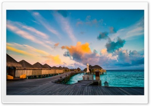 Vacation, Constance Halaveli Resort, Maldives Ultra HD Wallpaper for 4K UHD Widescreen desktop, tablet & smartphone
