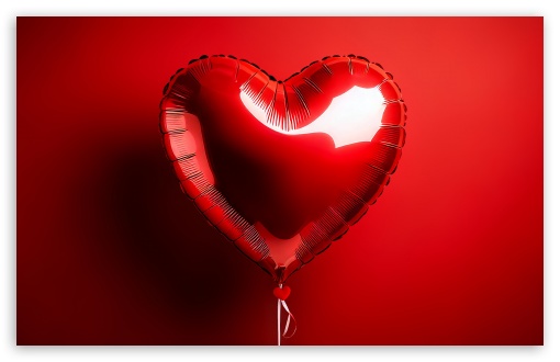 Valentines Day Heart Balloon UltraHD Wallpaper for UHD 16:9 ; HD 16:9 ; UltraWide 21:9 24:10 ; Widescreen 16:10 5:3 ; Fullscreen 4:3 5:4 3:2 ; Tablet 1:1 ;