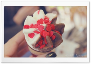 Valentine's Day Ice Cream Ultra HD Wallpaper for 4K UHD Widescreen desktop, tablet & smartphone