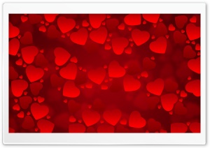 Valentines Day Red Hearts Ultra HD Wallpaper for 4K UHD Widescreen desktop, tablet & smartphone