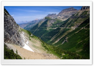 Valley Between Mountains 4K UHD Wallpaper for Widescreen and UltraWide Desktop, UltraHD TV, Smartphone, Tablet