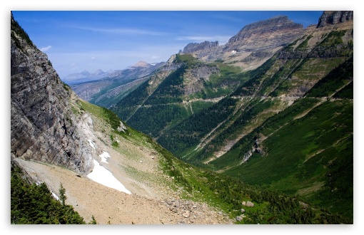 Valley Between Mountains Ultra HD Desktop Background Wallpaper for 4K ...