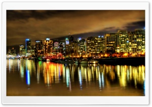 Vancouver At Midnight, Canada Ultra HD Wallpaper for 4K UHD Widescreen desktop, tablet & smartphone