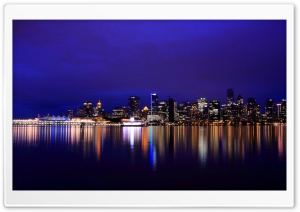 Vancouver At Night Ultra HD Wallpaper for 4K UHD Widescreen desktop, tablet & smartphone