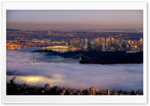 Vancouver Fog City Ultra HD Wallpaper for 4K UHD Widescreen desktop, tablet & smartphone