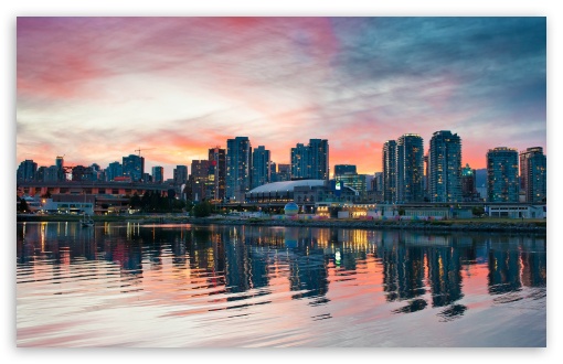 Vancouver Sunset UltraHD Wallpaper for UHD 16:9 ; HD 16:9 ; UltraWide 32:10 ; Widescreen 16:10 5:3 ; Dual 16:10 5:3 16:9 4:3 5:4 ;