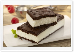 Vanilla Sandwich Ice Cream Ultra HD Wallpaper for 4K UHD Widescreen desktop, tablet & smartphone