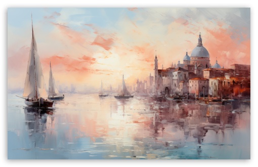 Venetian Sunset Sailing Painting UltraHD Wallpaper for UHD 16:9 ; HD 16:9 ; UltraWide 21:9 24:10 32:9 32:10 ; Widescreen 16:10 5:3 ; Fullscreen 4:3 5:4 3:2 ; Tablet 1:1 ; Mobile 9:16 9:19.5 9:20 9:21 9:22 10:16 2:3 3:5 3:4 ; Dual 16:10 5:3 16:9 4:3 5:4 3:2 ;