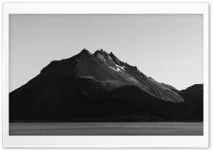 Vestrahorn Black and White Mountains 4K UHD Wallpaper for Widescreen and UltraWide Desktop, UltraHD TV, Smartphone, Tablet