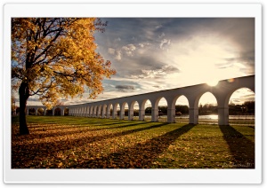Viaduct, Autumn Ultra HD Wallpaper for 4K UHD Widescreen desktop, tablet & smartphone