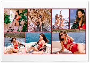 Victoria Justice 2018 Montenegro Collage 4K UHD Wallpaper for Widescreen and UltraWide Desktop, UltraHD TV, Smartphone, Tablet