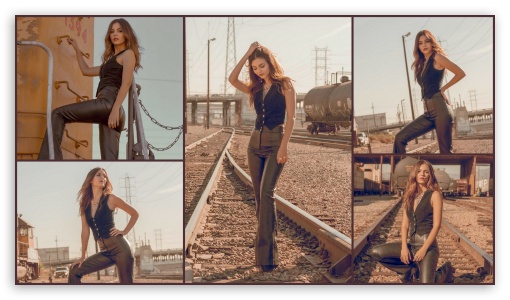 Victoria Justice 2021 Train Station Collage UltraHD Wallpaper for HD 16:9 ;