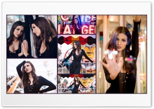 Victoria Justice Carnival Collage 4K UHD Wallpaper for Widescreen and UltraWide Desktop, UltraHD TV, Smartphone, Tablet