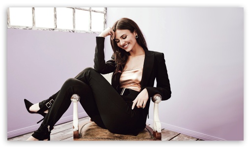 Victoria Justice Chair UltraHD Wallpaper for HD 16:9 ;