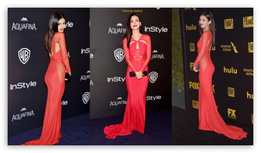 Victoria Justice Golden Globe After Party UltraHD Wallpaper for HD 16:9 ;