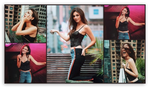 Victoria Justice NYC 2018 Collage UltraHD Wallpaper for HD 16:9 ;